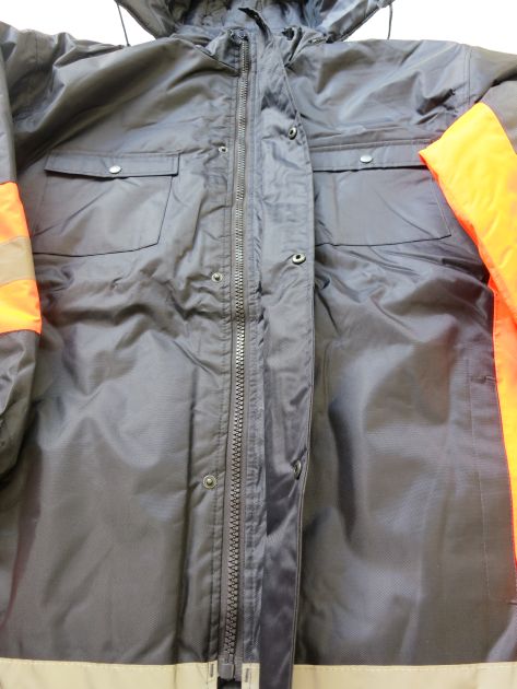Winter Safety Parka Zipfront design with Storm Cover